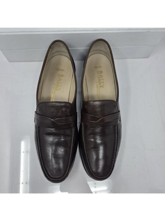Bally Loafers Mens 11 Brown Leather Slip On Dress Shoes Switzerland main image 8